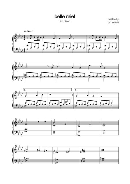 Belle Miel Sheet Music