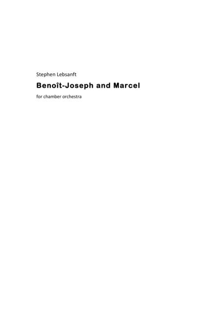 Free Sheet Music Benot Joseph And Marcel