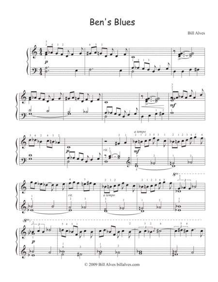 Bens Blues Sheet Music