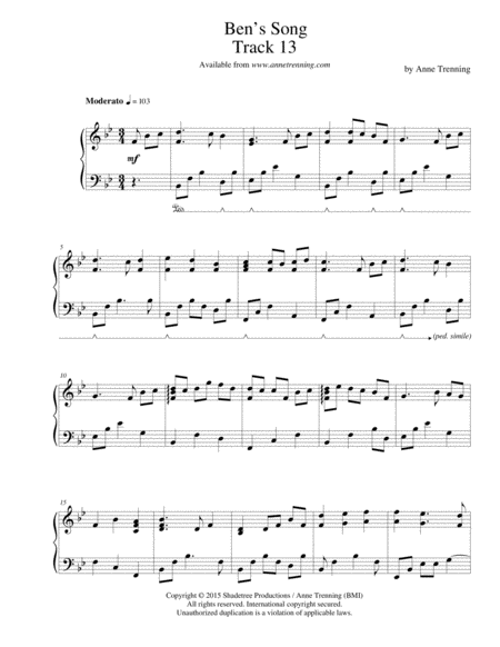 Bens Song Sheet Music For Piano Sheet Music