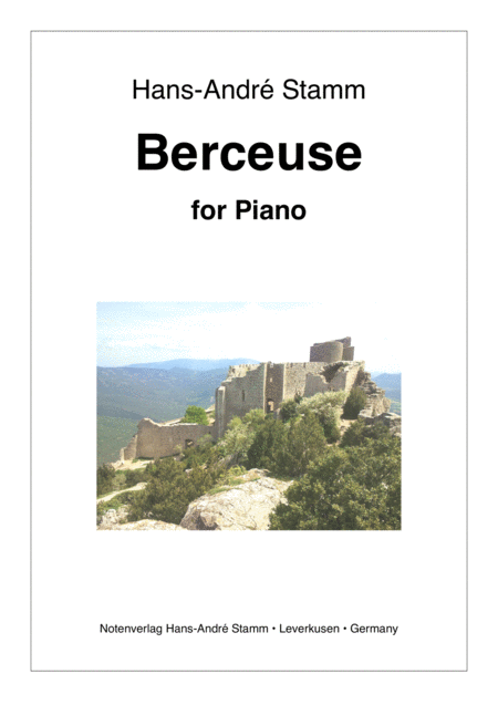 Free Sheet Music Berceuse For Piano