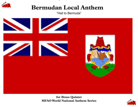 Bermudan Local Anthem Hail To Bermuda For Brass Quintet Sheet Music