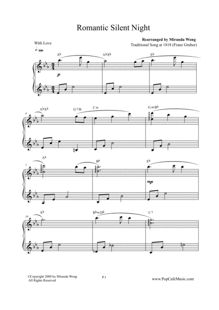 Free Sheet Music Best Christmas Music Collection In C Key 6 Touching Piano Arrangement