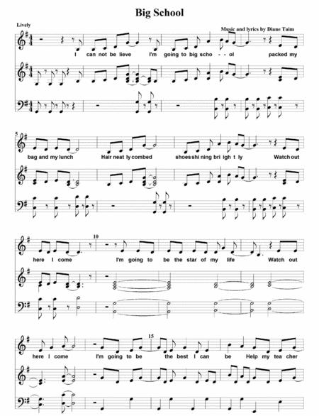 Big School Sheet Music