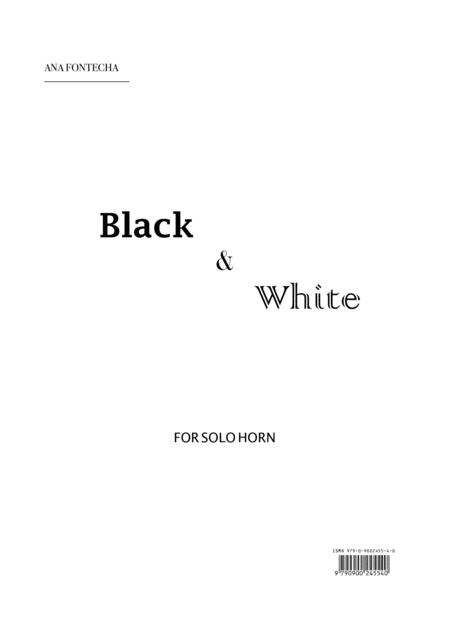 Black White Sheet Music