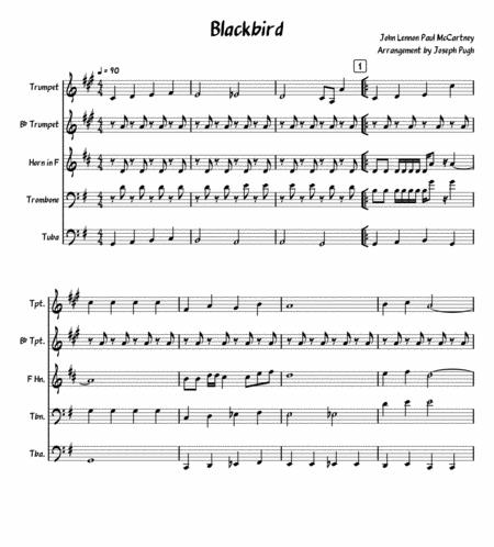 Blackbird Brass Quintet Sheet Music