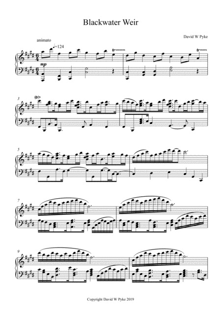 Free Sheet Music Blackwater Weir