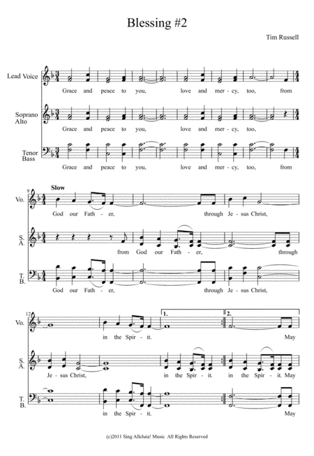 Blessing 2 Sheet Music