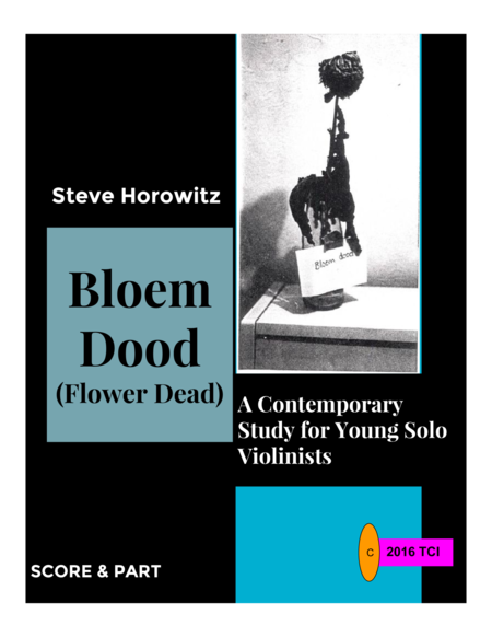 Free Sheet Music Bloem Dood Flower Dead Modern Studies For Young Violinists