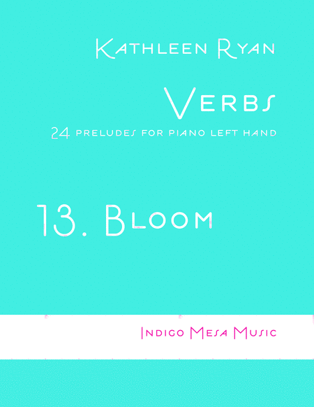 Bloom Verbs 13 Sheet Music