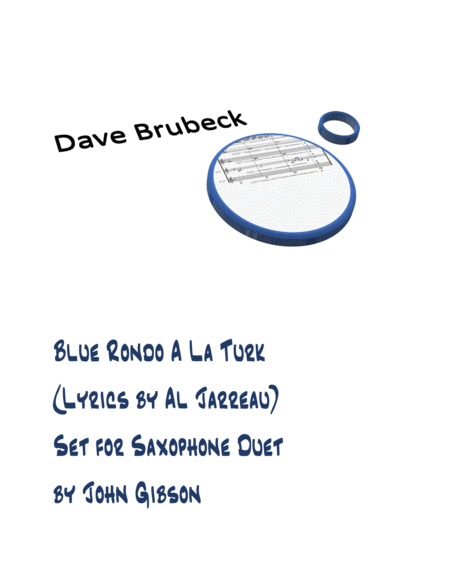 Blue Rondo Ala Turk Dave Brubeck Sax Duet Sheet Music