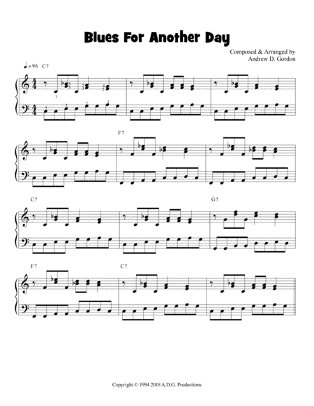 Blues For Another Day Sheet Music