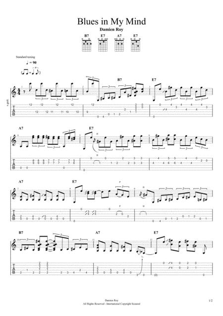 Blues In My Mind Sheet Music