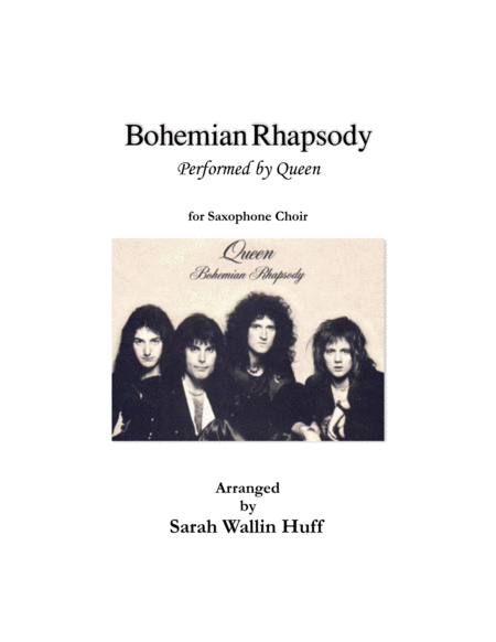 Bohemian Rhapsody Arr For Sax Choir Sheet Music