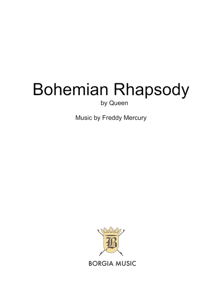 Free Sheet Music Bohemian Rhapsody By Queen