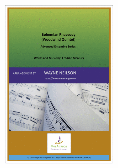 Free Sheet Music Bohemian Rhapsody For Woodwind Quintet