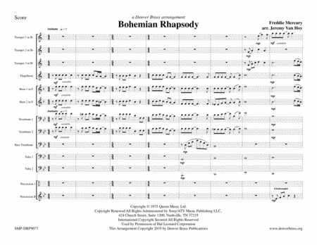 Free Sheet Music Bohemian Rhapsody