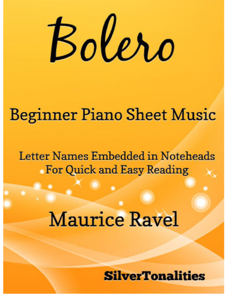 Bolero Beginner Piano Sheet Music Sheet Music