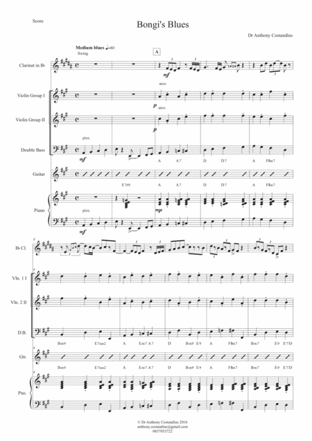 Bongis Blues Sheet Music