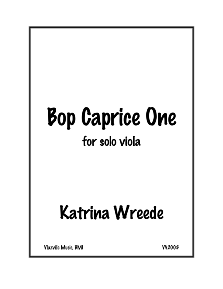 Bop Caprice One Sheet Music