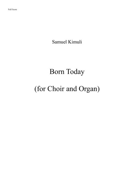 Free Sheet Music Born Today