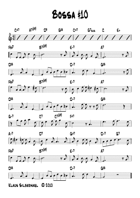 Bossa 10 Sheet Music