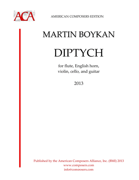 Free Sheet Music Boykan Diptych