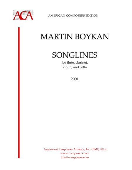 Free Sheet Music Boykan Songlines