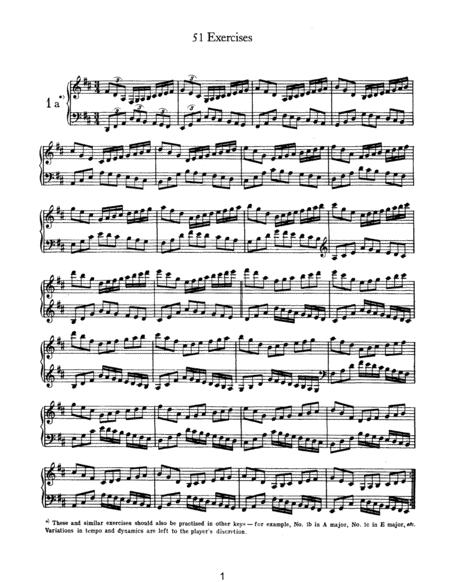 Brahms 51 Exercises Sheet Music