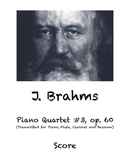 Brahms Piano Quartet 3 Op 60 Sheet Music