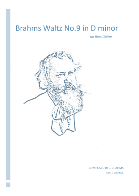 Free Sheet Music Brahms Waltz No 9 In D Minor For Bass Guitar