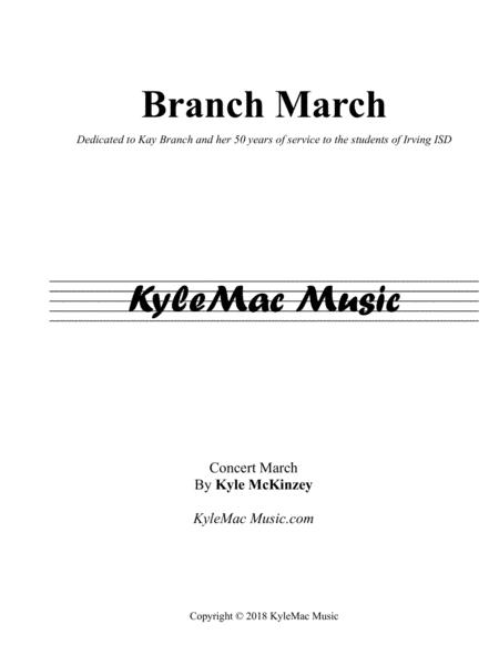 Free Sheet Music Branch March