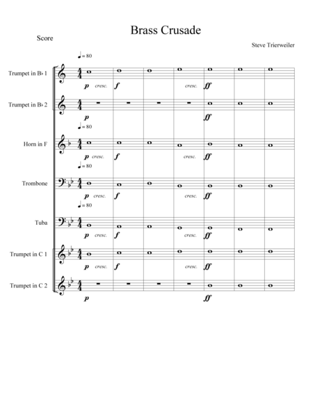 Brass Crusade Sheet Music