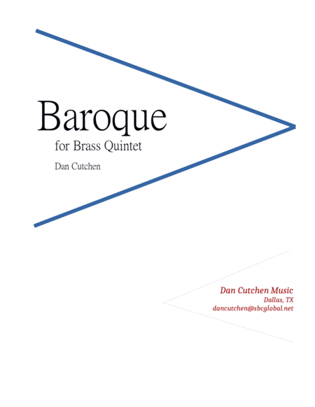 Brass Quintet Baroque Sheet Music