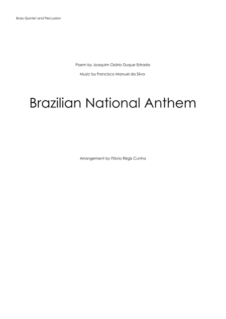 Brazilian National Anthem Sheet Music