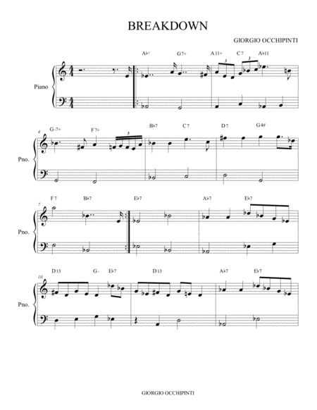 Free Sheet Music Breackdown