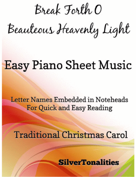 Break Forth O Beauteous Heavenly Light Easy Piano Sheet Music Sheet Music