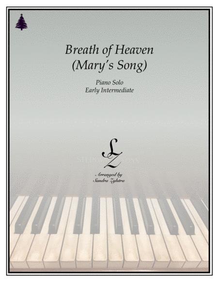 Breath Of Heaven Marys Song Early Intermediate Piano Solo Sheet Music