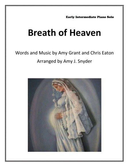 Breath Of Heaven Marys Song Easy Piano Solo Sheet Music