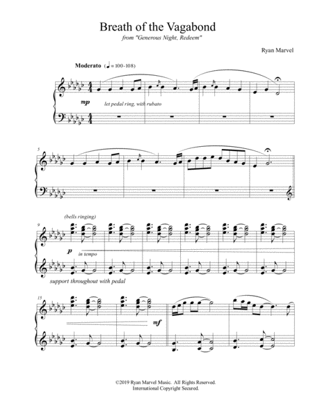 Breath Of The Vagabond Sheet Music