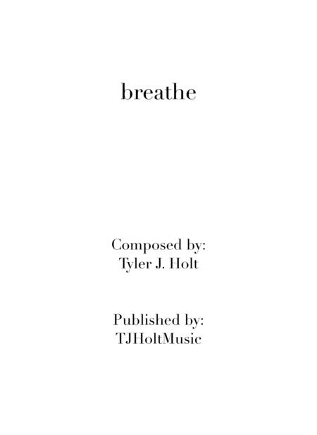 Breathe Op 13 Sheet Music