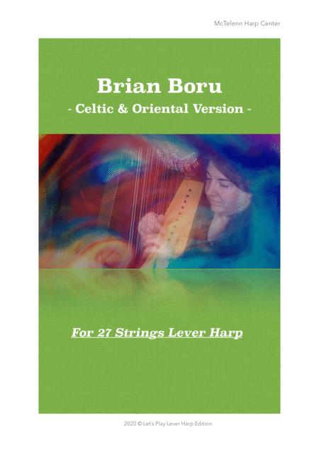 Brian Boru For 27 Strings Harp Beginners Left Hand Argt Fingerings By Eve Mctelenn Sheet Music