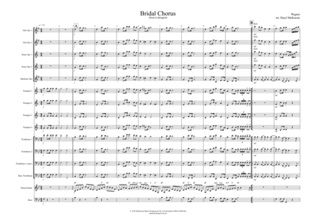 Bridal Chorus From Lohengrin For Big Band Sheet Music