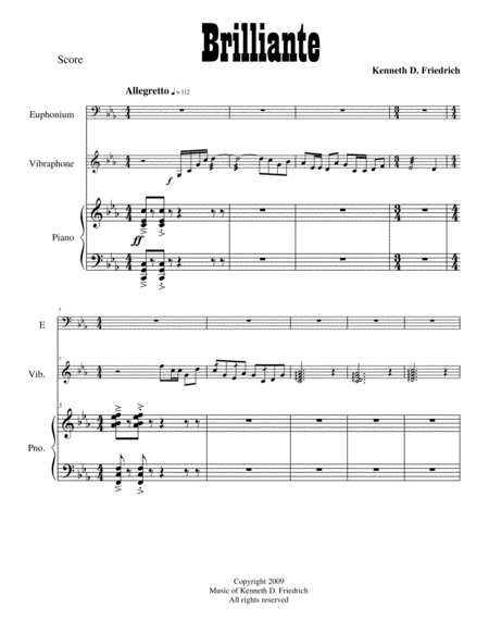 Briliante Sheet Music