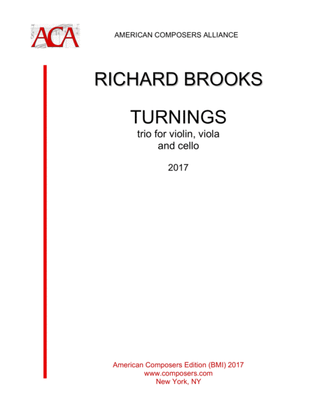 Brooks Turnings Sheet Music