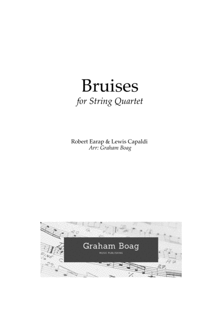 Bruises For String Quartet Sheet Music