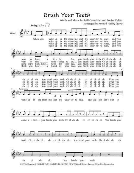 Brush Your Teeth Sheet Music