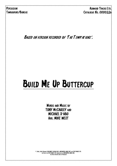 Build Me Up Buttercup Percussion Sheet Music