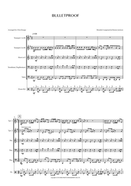 Free Sheet Music Bulletproof