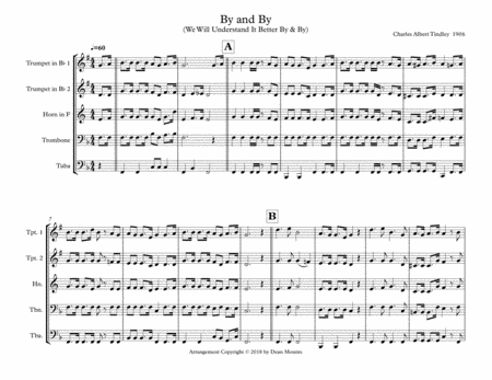 By And By We Will Understand It Better By And By Sheet Music